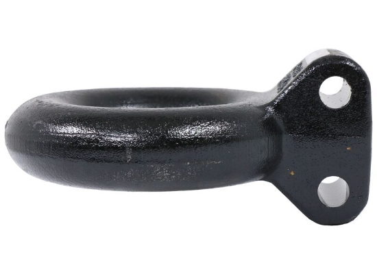 Dexter Lunette Ring - Adjustable Channel Mount - 3" Diameter - Black Painted - 25,000 lbs