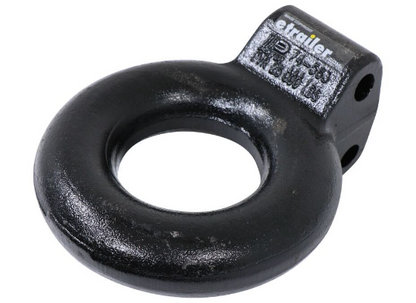 Dexter Lunette Ring - Adjustable Channel Mount - 3" Diameter - Black Painted - 25,000 lbs