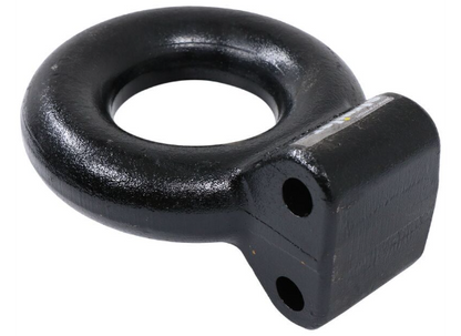 Dexter Lunette Ring - Adjustable Channel Mount - 3" Diameter - Black Painted - 25,000 lbs